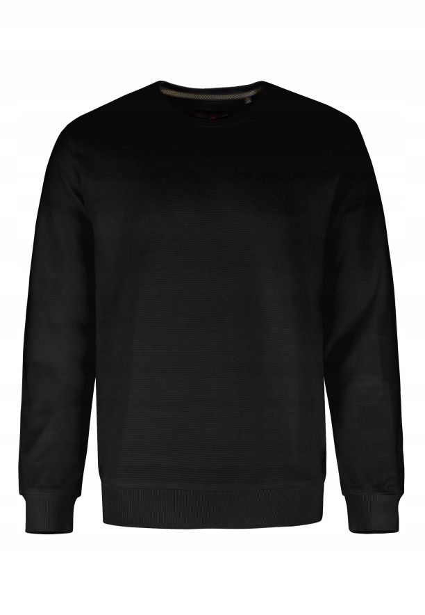 pánská mikina s vroubkovaným vzorem Volcano B-kiv M černá bavlněná