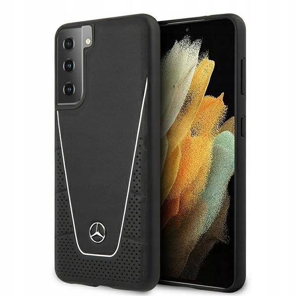 Etui Mercedes Dynamic Line na Samsung Galaxy S21 czarne Mercedes