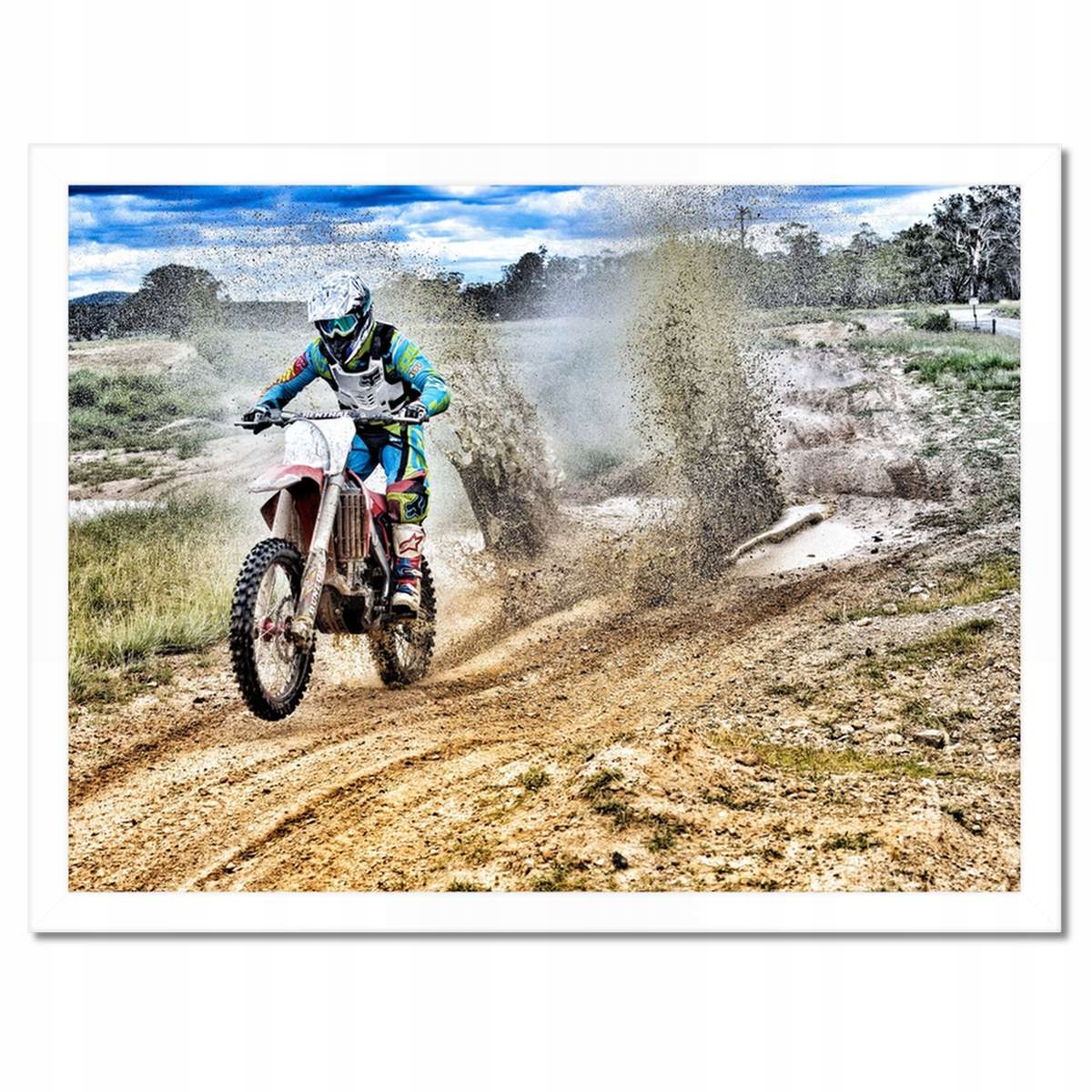 Plakáty v rámu 40x30 s motokrosem po vertepech