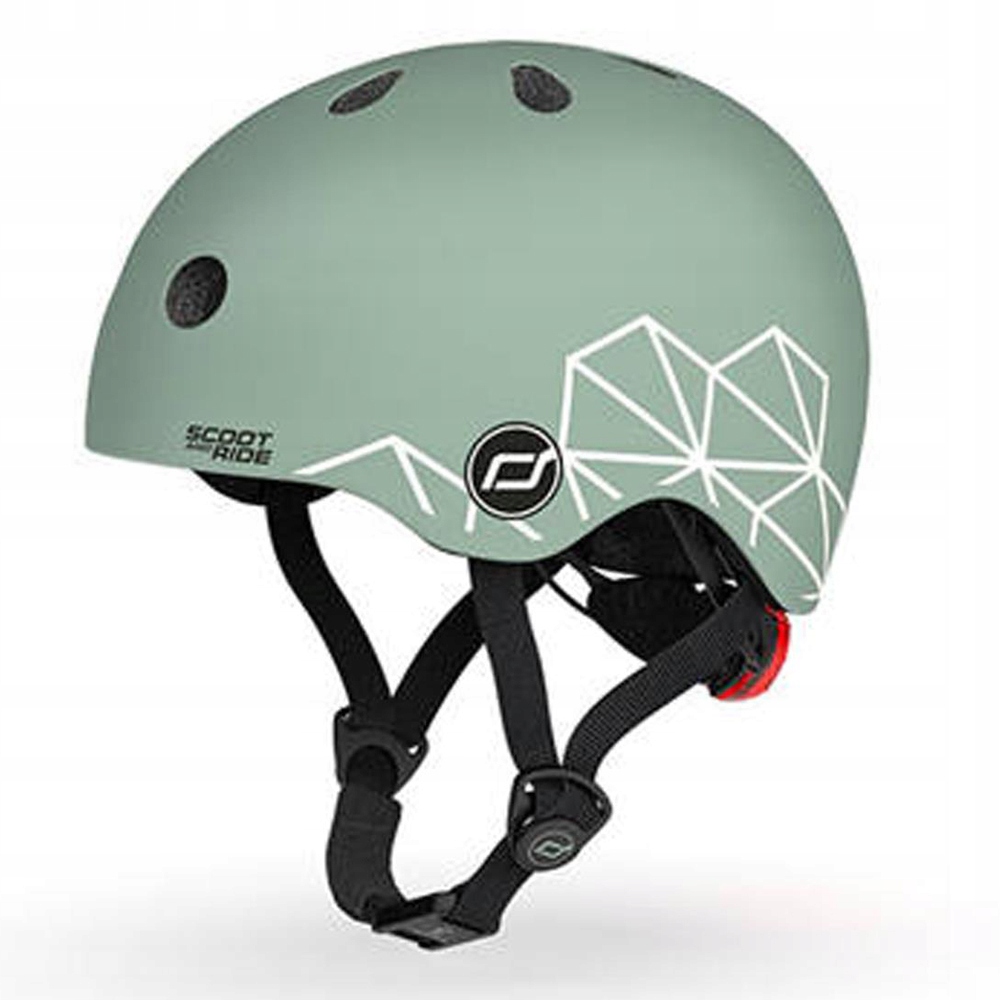 Scootandride Kask Xxs- S dla dzieci 1- 5 lat Green Lines Scootandride
