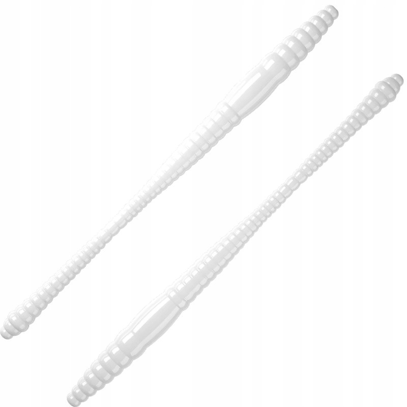 Przynęta Libra Lures Dying Worm 70mm 0.53g 001 White Bez Zapachu 15szt.
