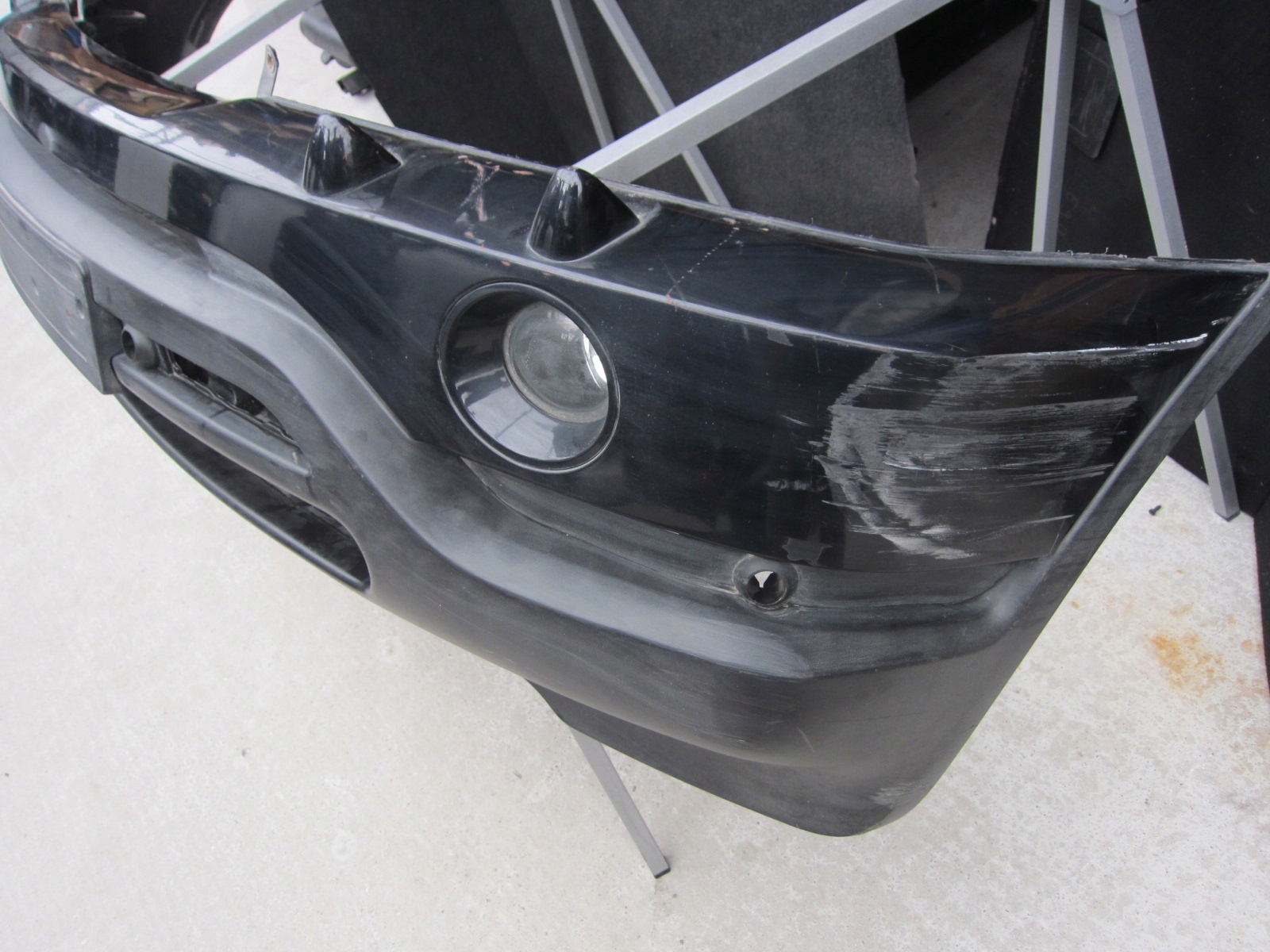 BMW X5 E53 front bumper front 475 black KPL