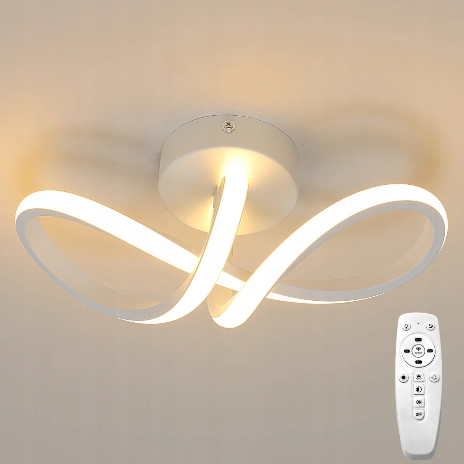 Stropní Svítidlo Stropní Svítidlo Led Bílá Moderní Do Obývacího Pokoje Stmívatelná S Dálkovým Ovládáním