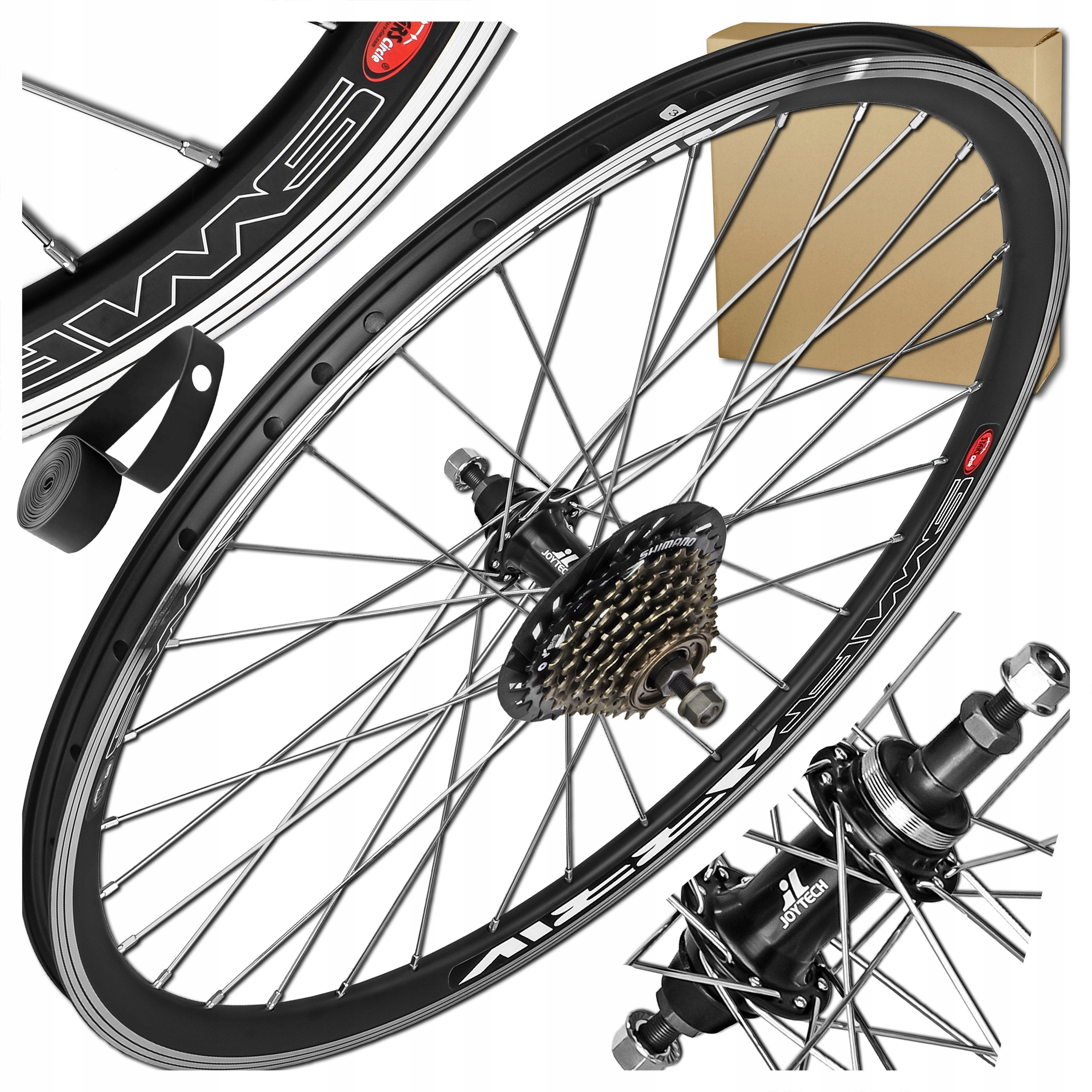 Zadní Kolo Stars 26'' 559x19 Joytech V-brake S Volnoběžkou Černé