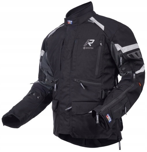 Rukka Madagasca-r Gtx Black Grey Biela Pánska Motocyklová Bunda
