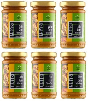 6x 113g House Of Asia Pasta Curry żółta Karton