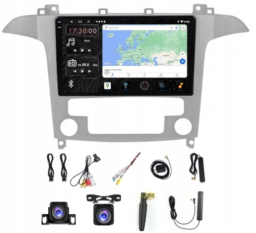 Android Rádio Ford S-max Galaxy 06-15 Carplay Wifi Usb 6/128GB Sim Modem