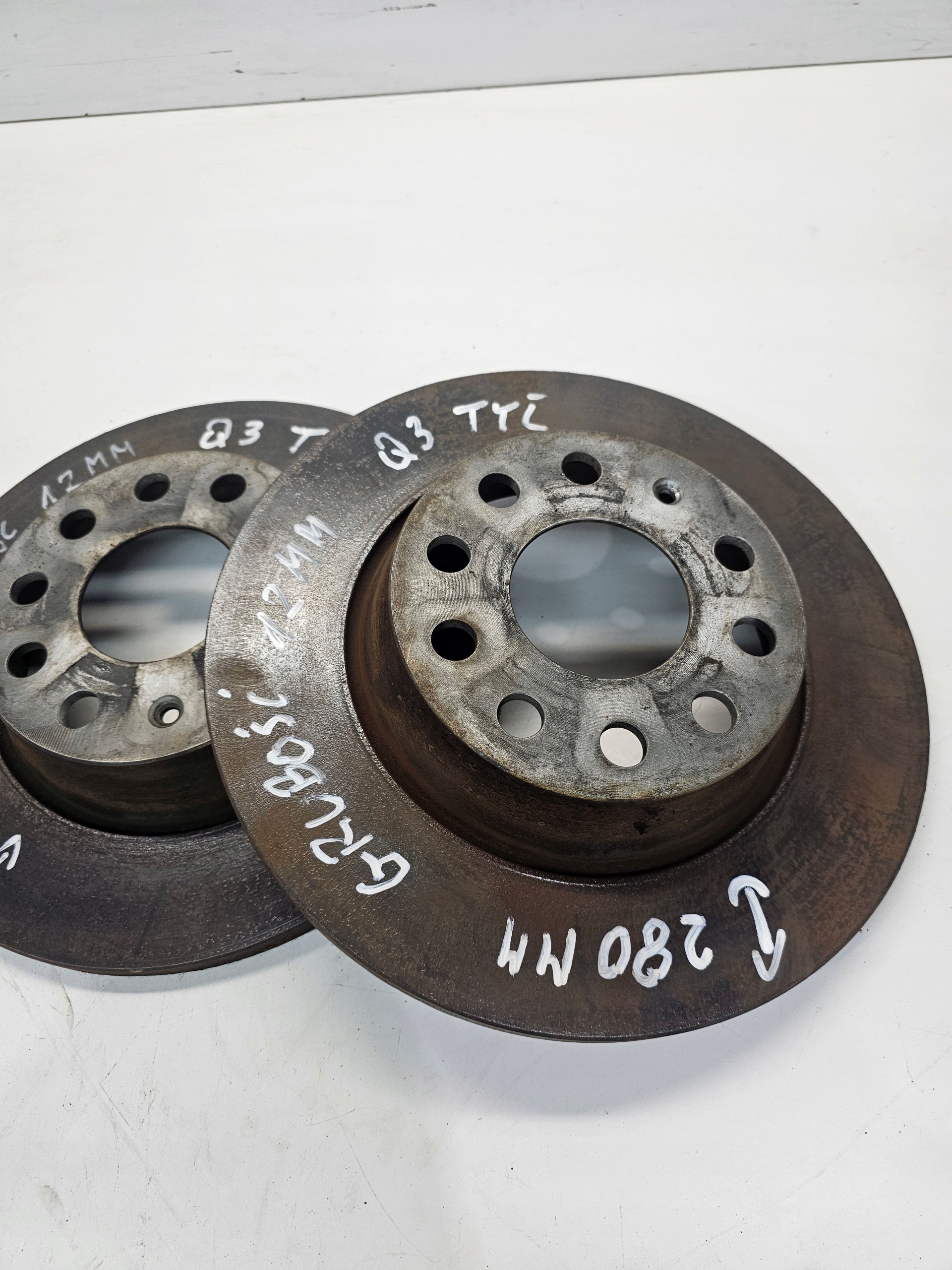disc discs brake rear part AUDI Q3 8U 280MM KOMPLET nice