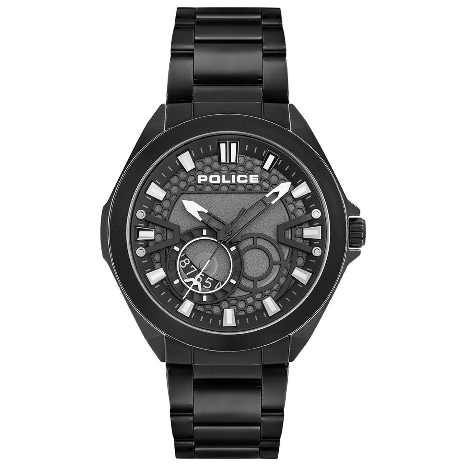 Pánské Hodinky Police PL.PEWJH2110301 černý náramek