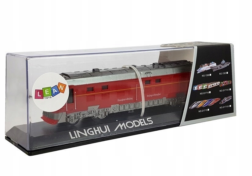 POCIĄG LOKOMOTYWA PENDOLINO Z NAPĘDEM ŚWIATŁA I DŹWIĘK CZERWONY Wiek dziecka 3 lata +