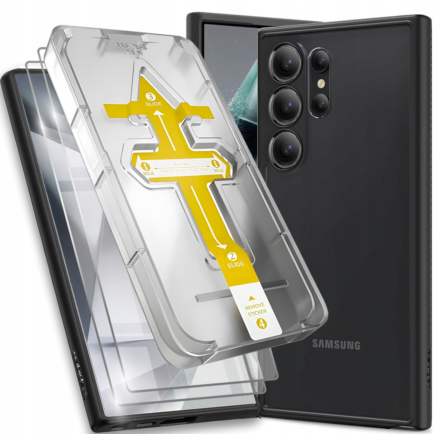 Pouzdro Spigen Ultra Hybrid Pro Galaxy S24 Ultra 2x Sklo S Rámečkem Pro Montáž