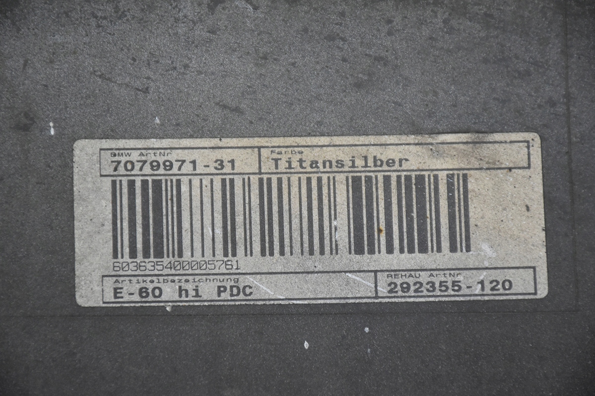 bumper rear rear part BMW 5 E60 sedan PDC