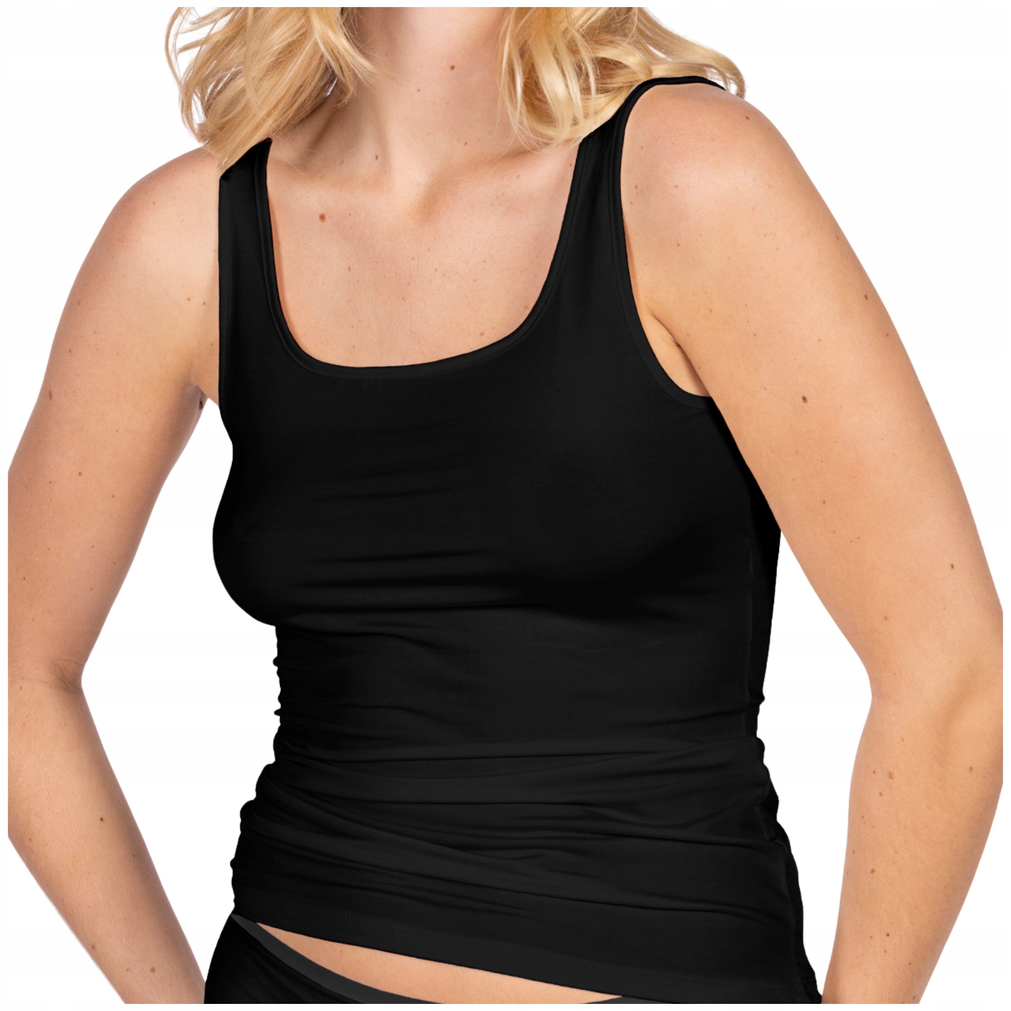 Top podprsenka přiléhavá široká ramínka Nvc Pure tričko černá 40