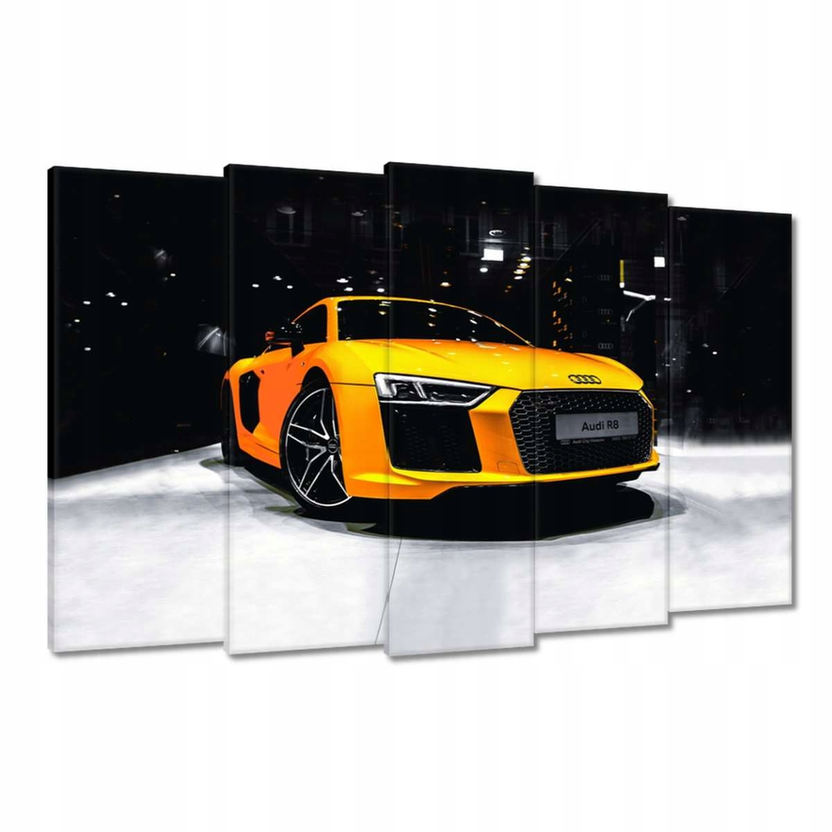 Obrazy 150x95 Žluté Audi Audica R8