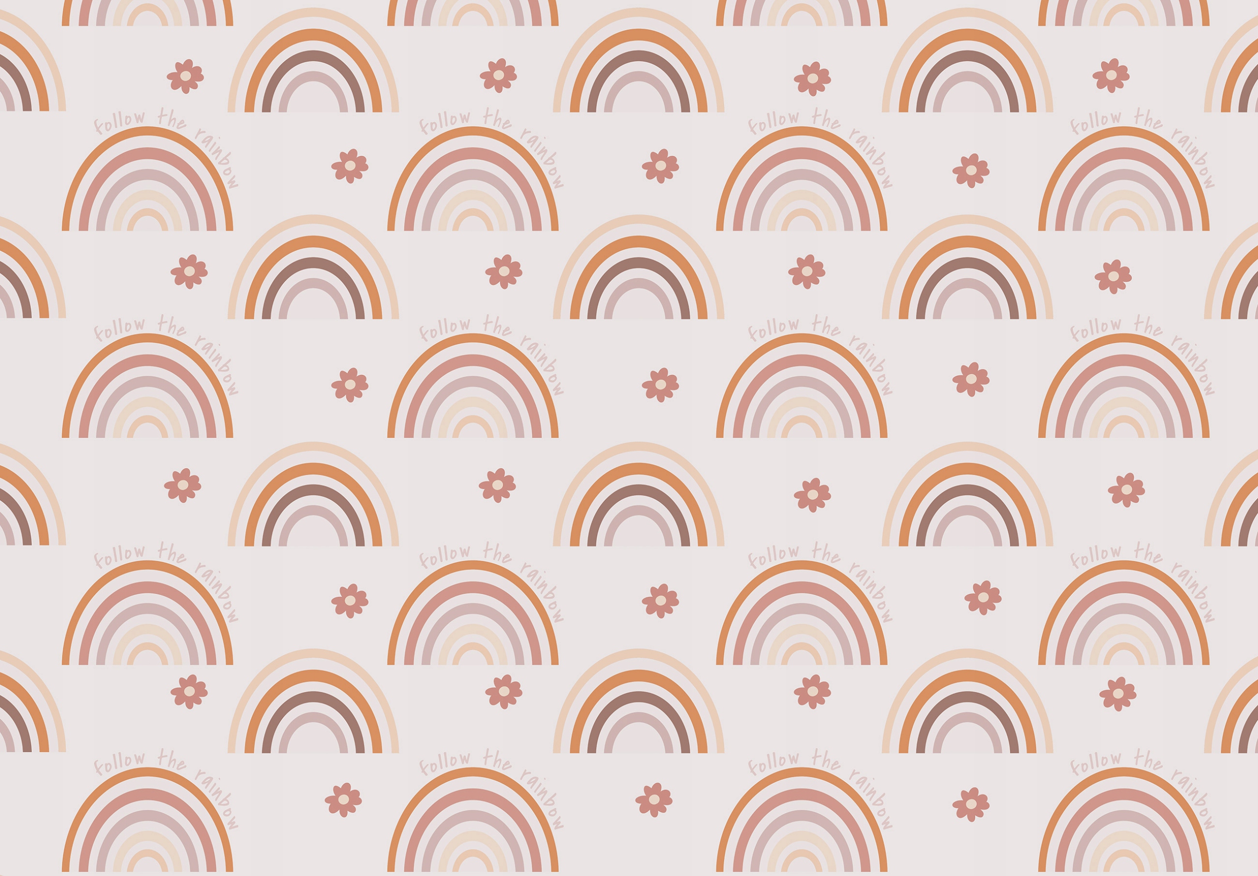 Fototapeta vlies Pastelové dúhy a hviezdy kvety Rozmer 400x280 lepidlo