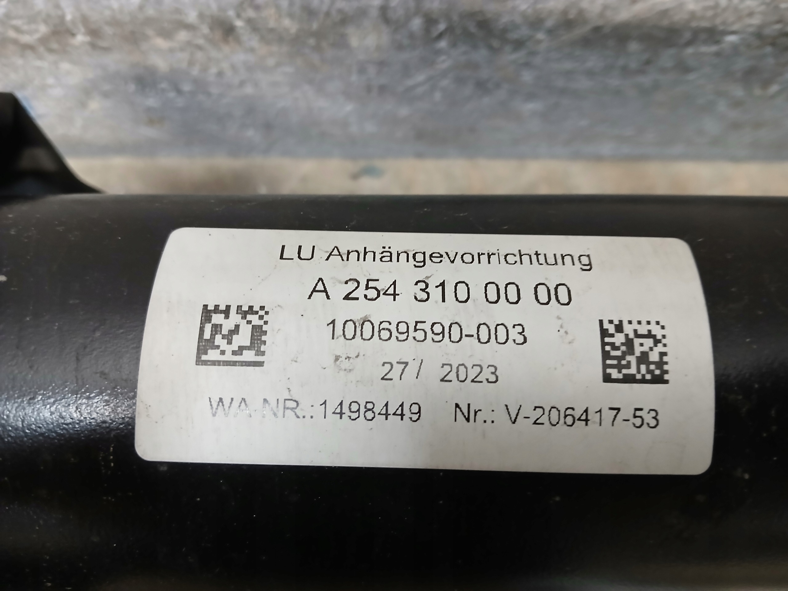 tow MERCEDES GLC W254 A254 A2543100000