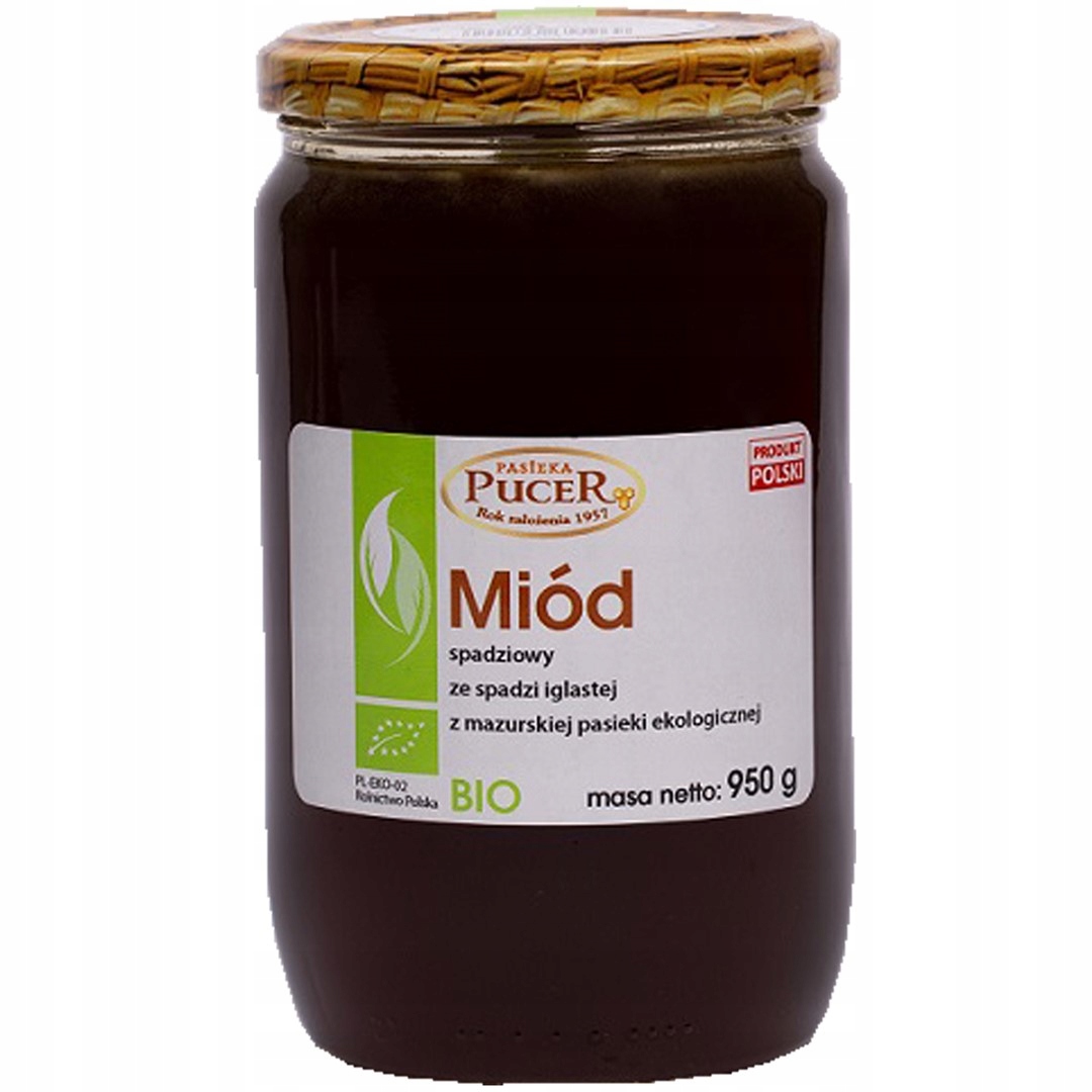 Pasieka pucer medovicový med z jehličnanů bio 950 g