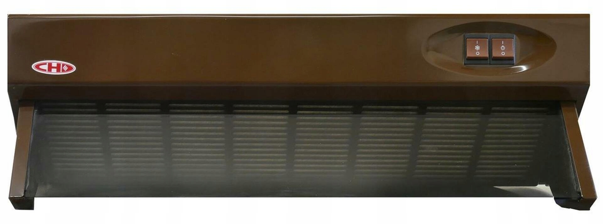 Odsávač pár Exihand Ch 100 60 cm hnedý, zadný odťah 180 m³/h
