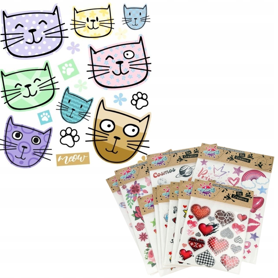 Ozdobne prasowanki na ubrania Meow Naplamki