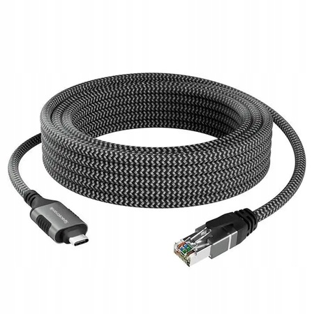 Karta sieciowa Usb-c Gigabit, kabel adapter 5m
