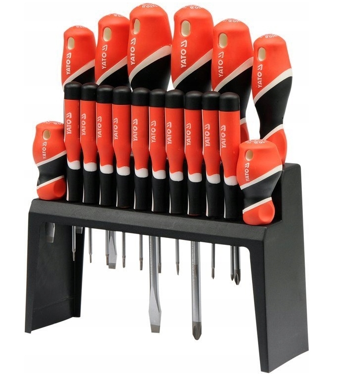 ZESTAW ŚRUBOKRĘTÓW WKRĘTAKÓW Z MAGNESEM 18SZT YATO