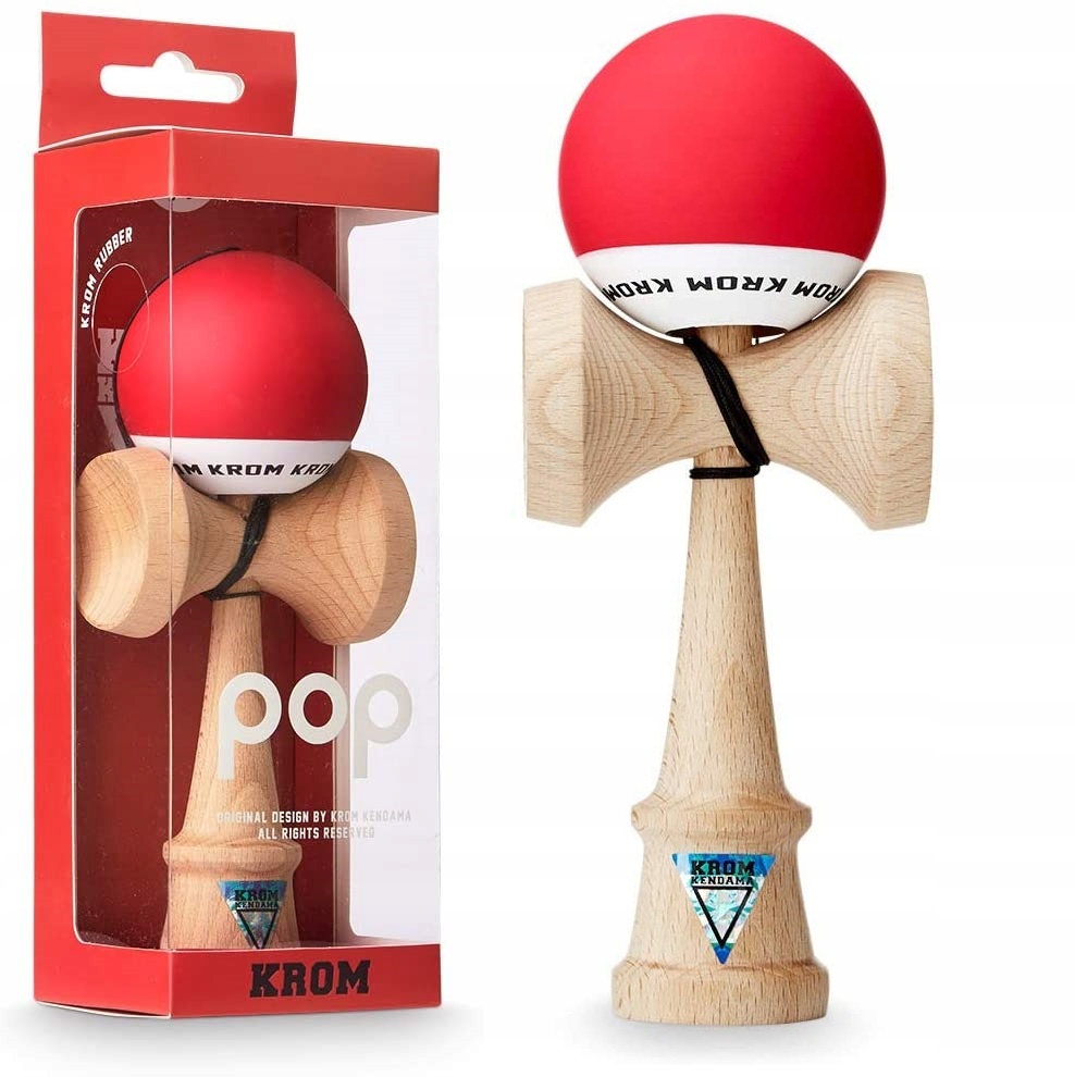 

Kendama Krom Pop Drewniana Gra Zręcznościowa Red