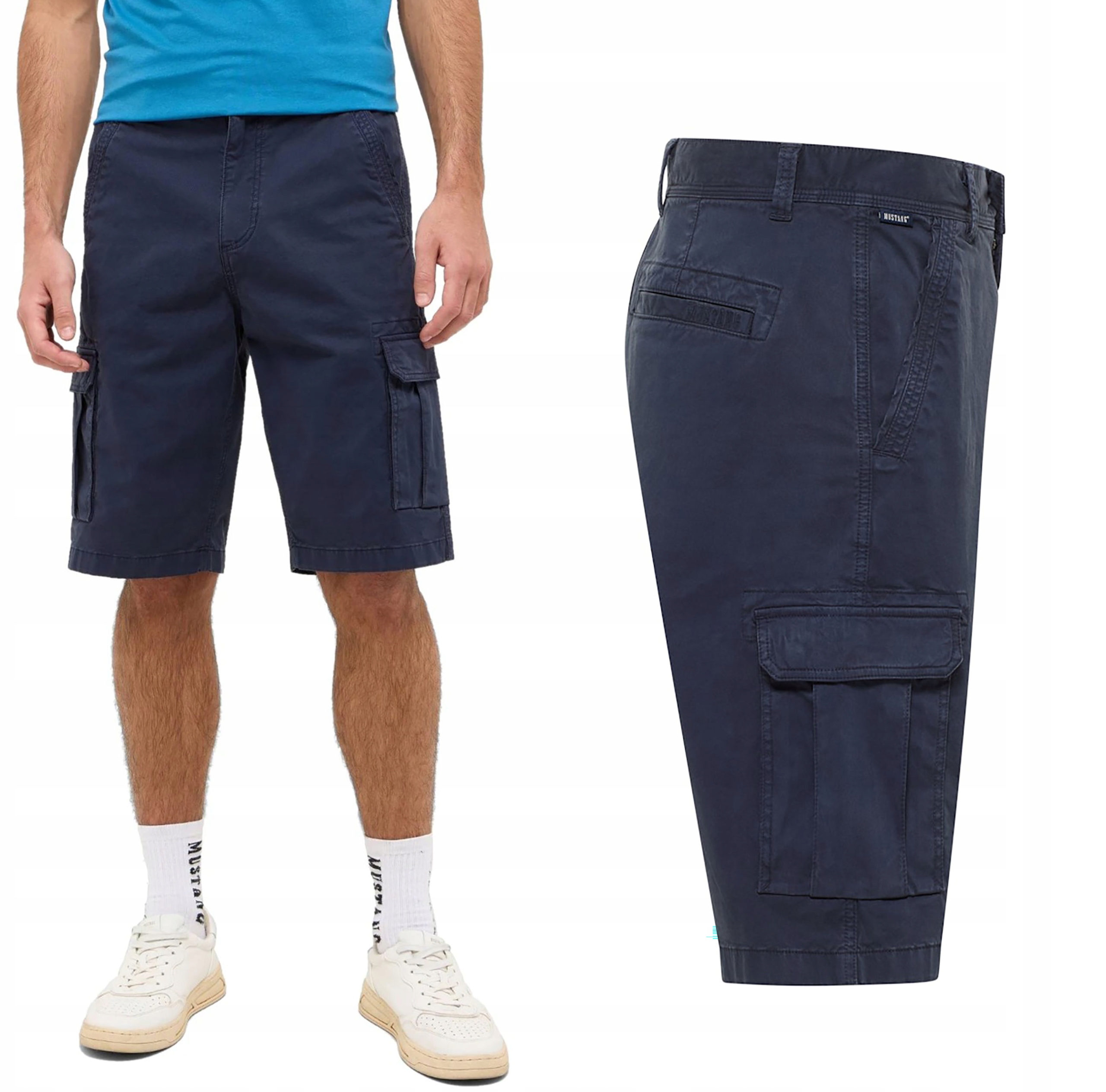Mustang Houston Shorts Navy 5324 kraťasy pánské kapsáče šortky W42