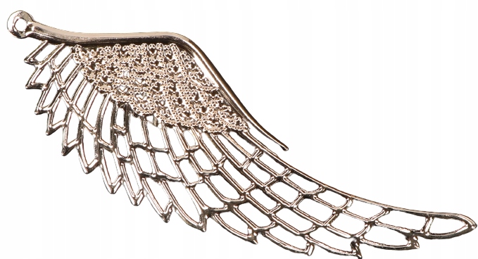 

Zawieszka skrzydło metalowe złoto glamour 1szt