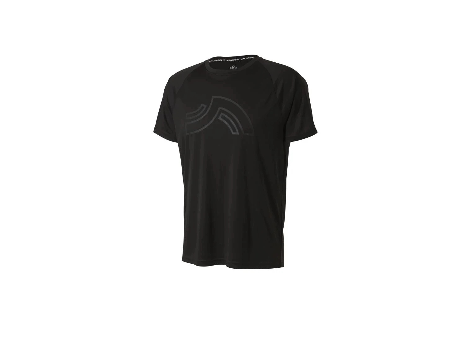 Crivit Koszulka sportowa funkcyjna męska T-shirt Czarna L 52/54
