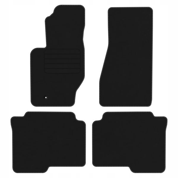 Jeep Commander 06-10 Koberečky velur Comfort černé
