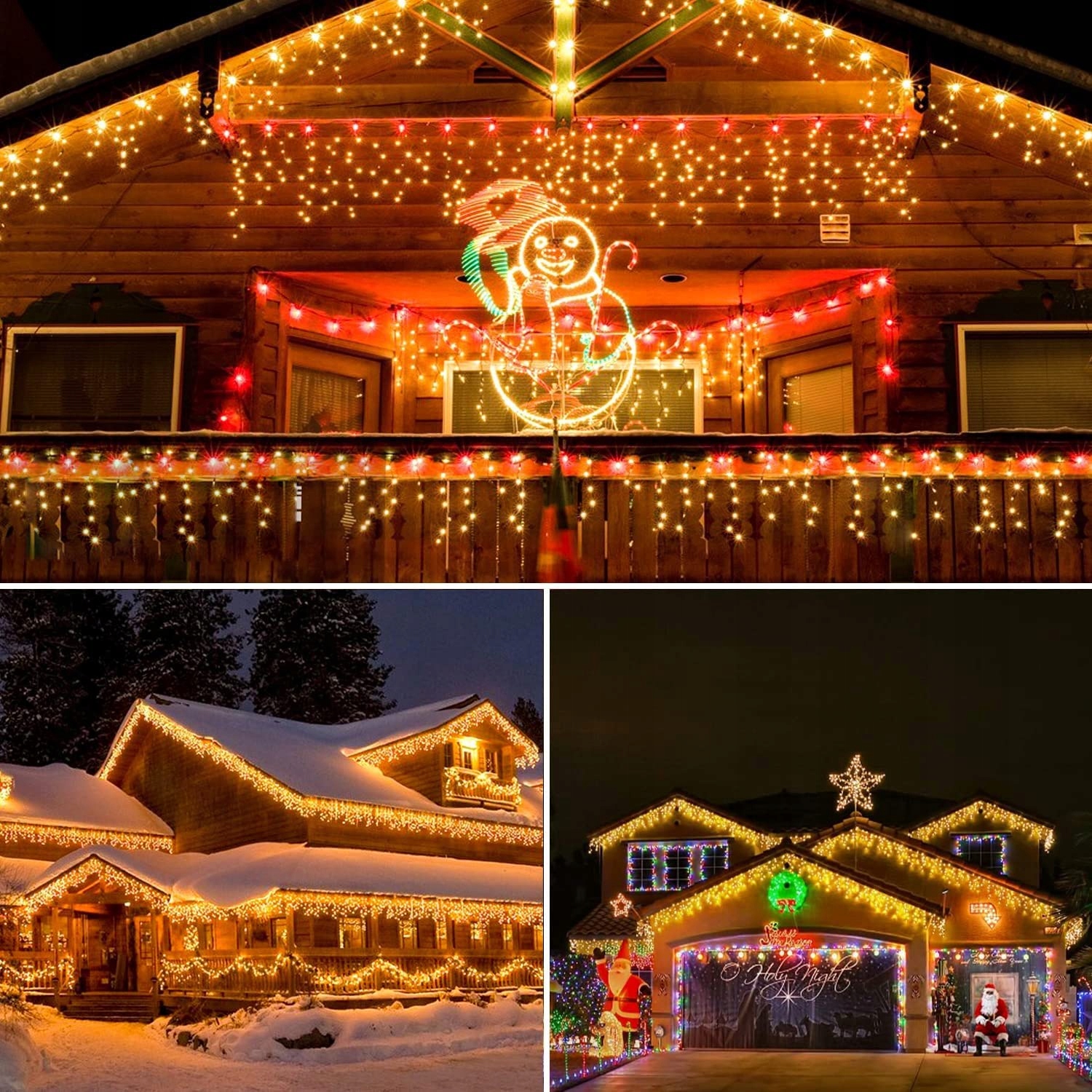 EISREGEN GIRLANDA KURTYNA ŚWIETLNA LAMPKI WODOODPORNE ŚWIĄTECZNE 5M 200LED — miniatura 7