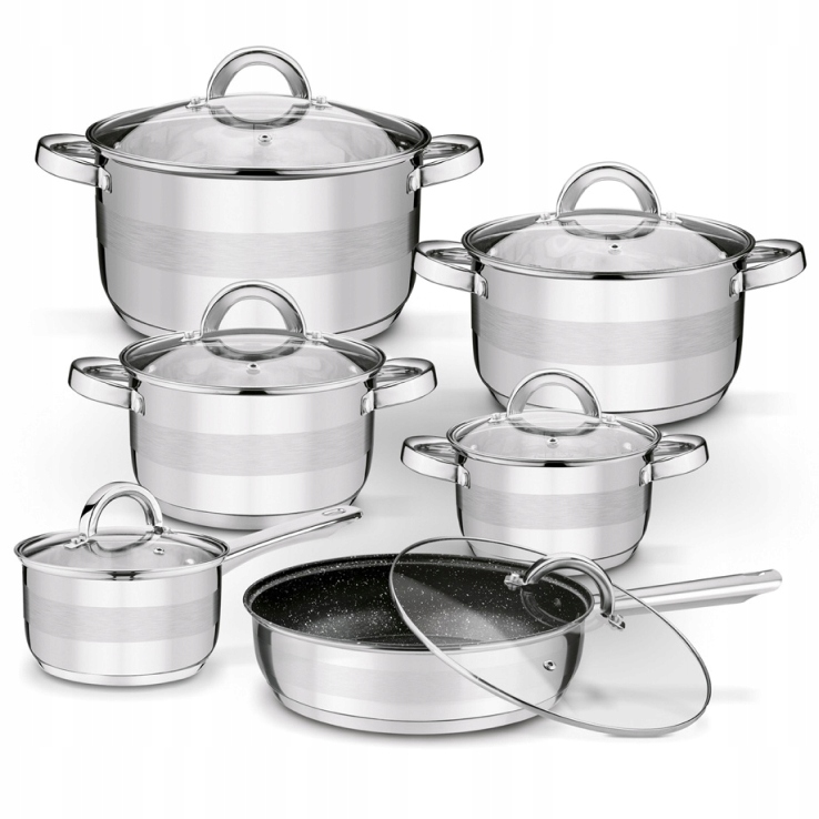 Hrnce Roger 12ELEM Set Non Stick Indukcia Kuchynský Komplet
