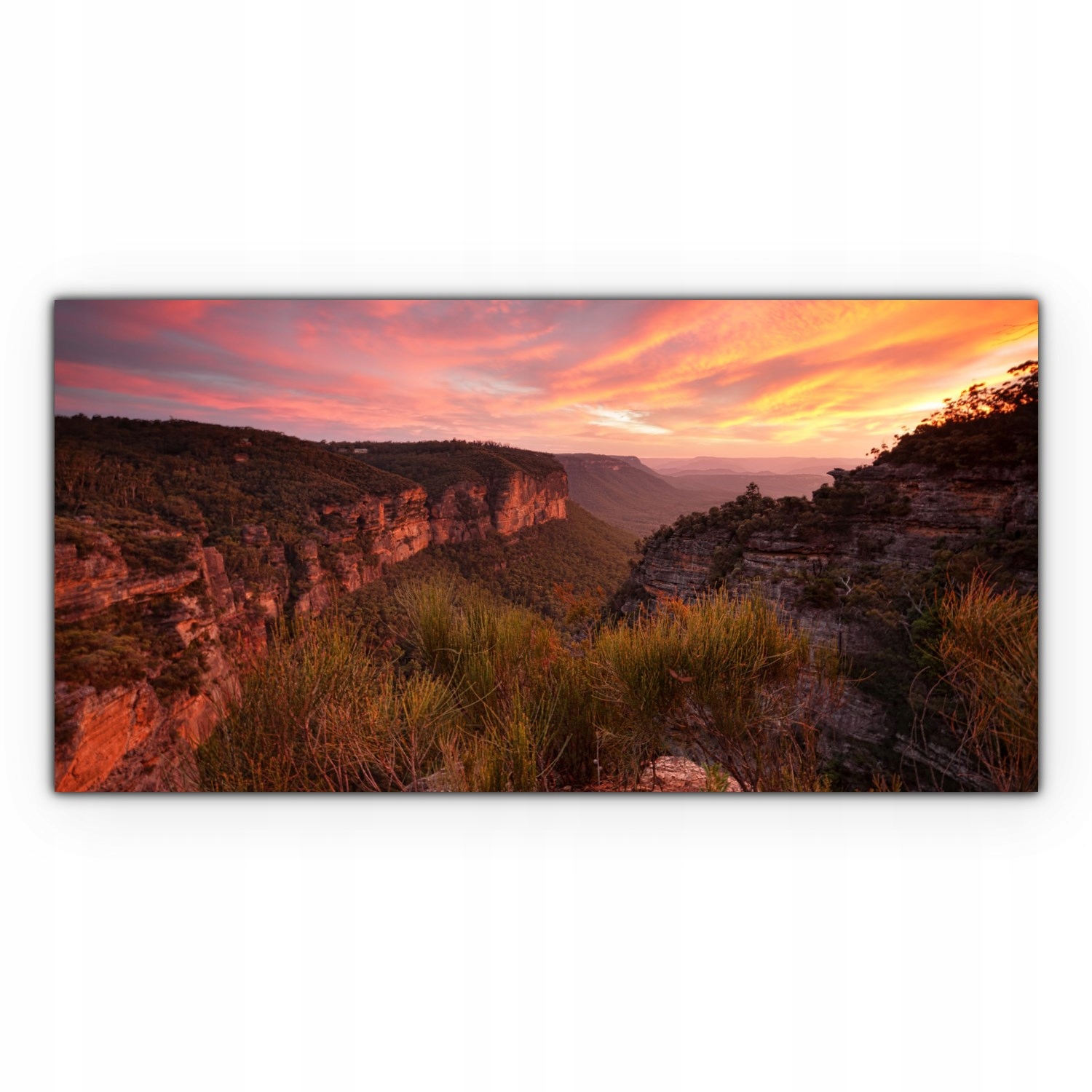 

Obraz płótno z foto 120x60 Krajobraz Zachód Słońca