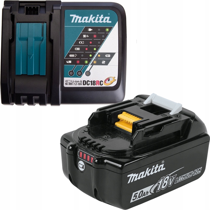Makita Zestaw zasilający 18V bateria akumulator BL1850B ładowarka DC18RC