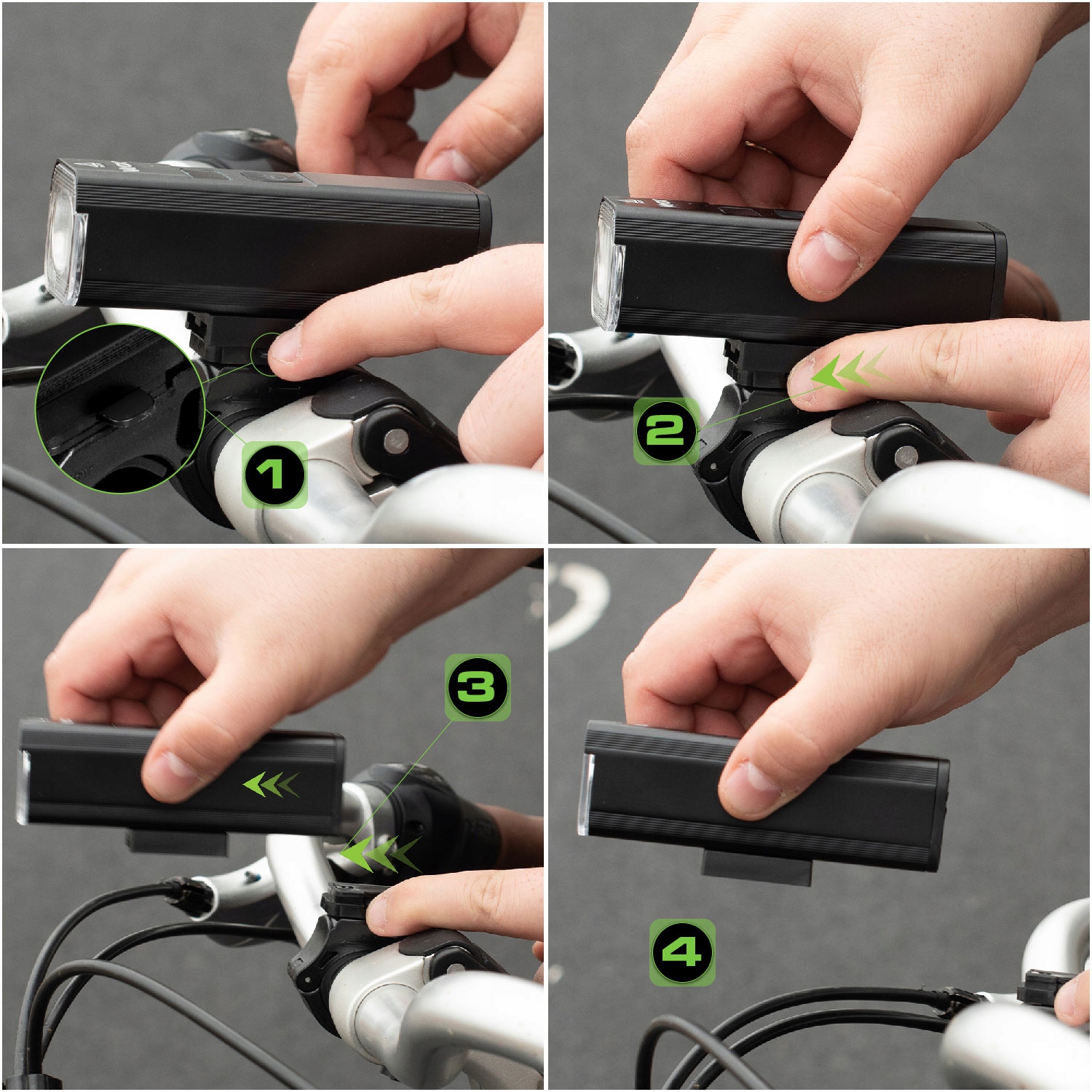 LAMPKA ROWEROWA PRZEDNIA 3xLED USB-C + OŚWIETLENIE ROWEROWE TYLNE PRO VAYOX Waga produktu z opakowaniem jednostkowym 0.27 kg