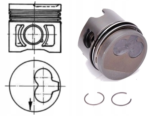 MVP6002 - ПОРШЕНЬ ПОРШНИ ФОЛЬКСВАГЕН 1.9-2.4 D MOTREX