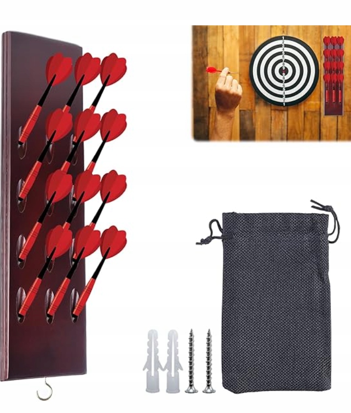 Uchwyt Na Rzutki Montowany Na Ścianie organizer na lotki