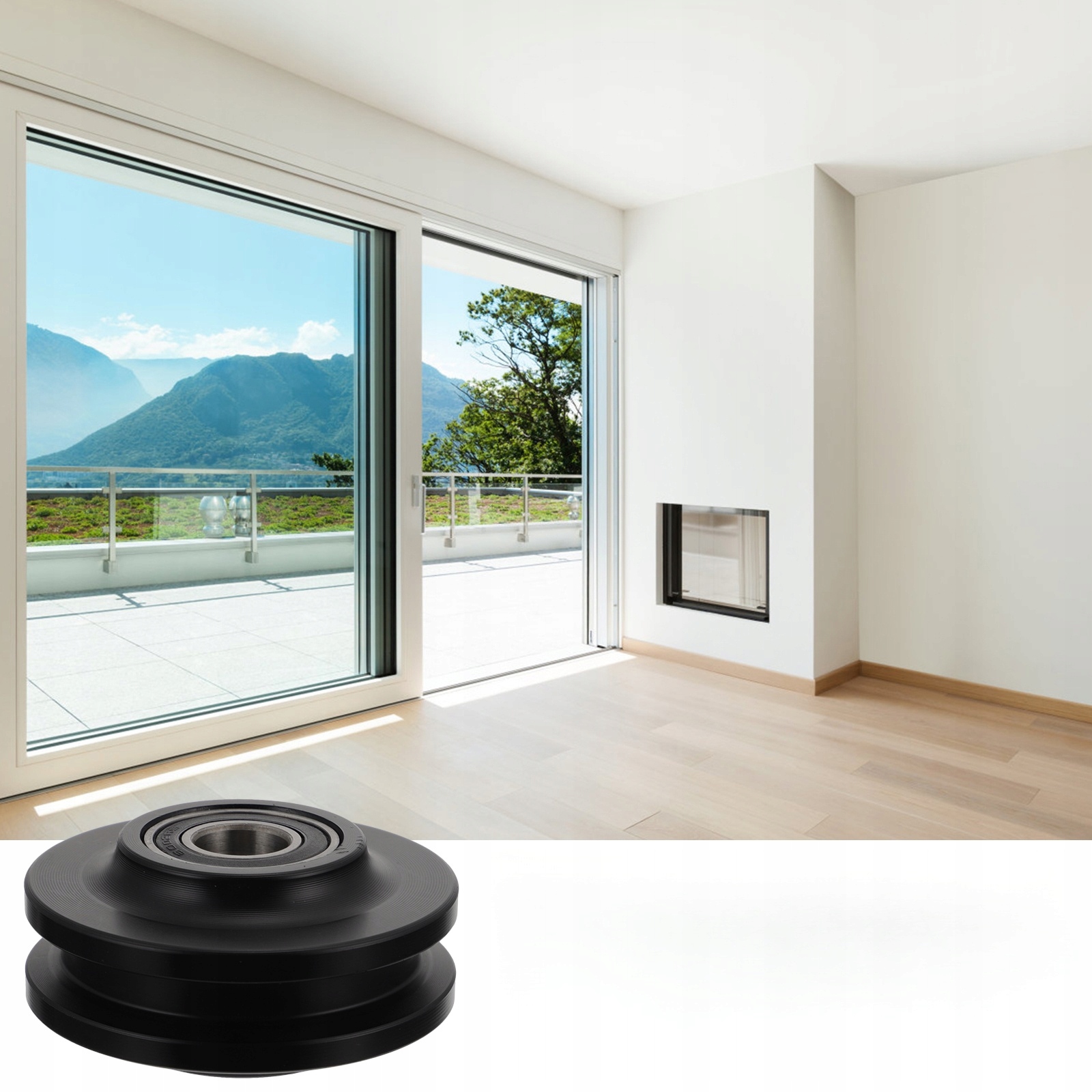 KOŁO NYLONOWE DO DRZWI STODOŁOWYCH AMERYKAŃSKI CICHE I WYTRZYMAŁE Długość prowadnicy 0.8 m