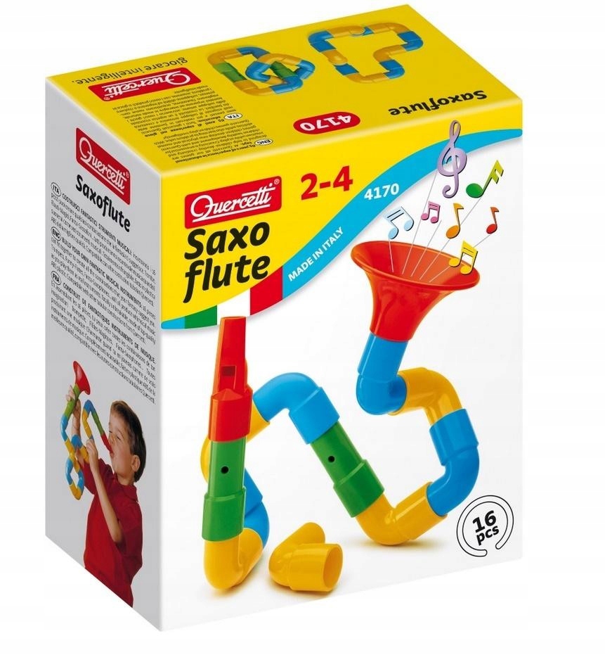 Zestaw KLOCKI Konstrukcyjne Saxofon saksofon do grania dla dzieci trąbka