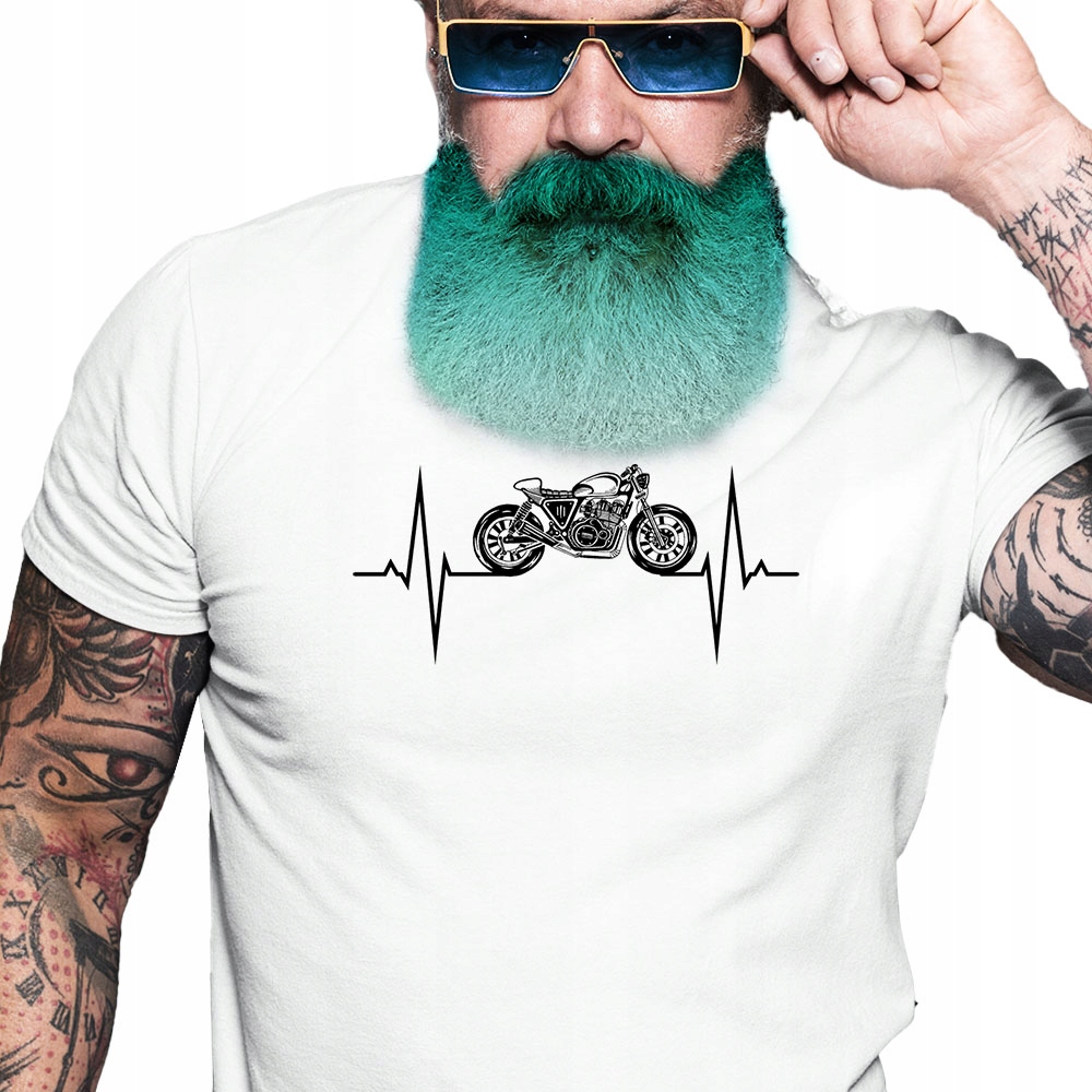 

Śmieszny Tshirt męski Dla Motocyklisty Motorem XXL