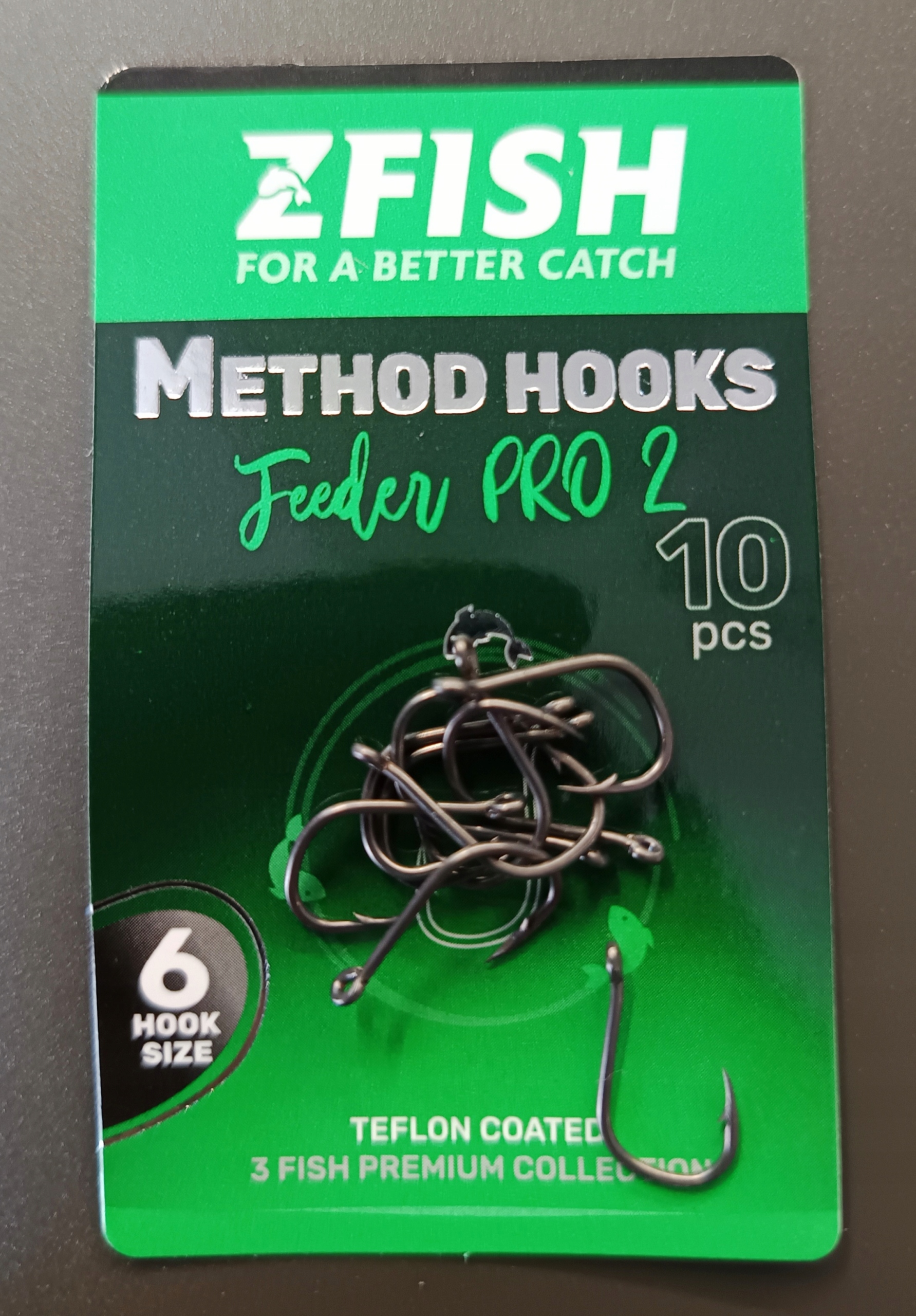 Haczyki Zfish Method Feeder Teflon PRO-2 Z Zadziorem NR.12