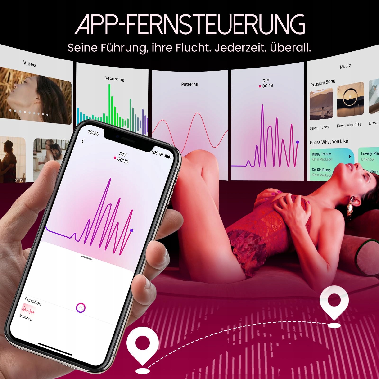 APP FERNBEDIENUNG Sexmaszyna Dla Kobiet Z Dildo I Wibratorem Klitoris — miniatura 5