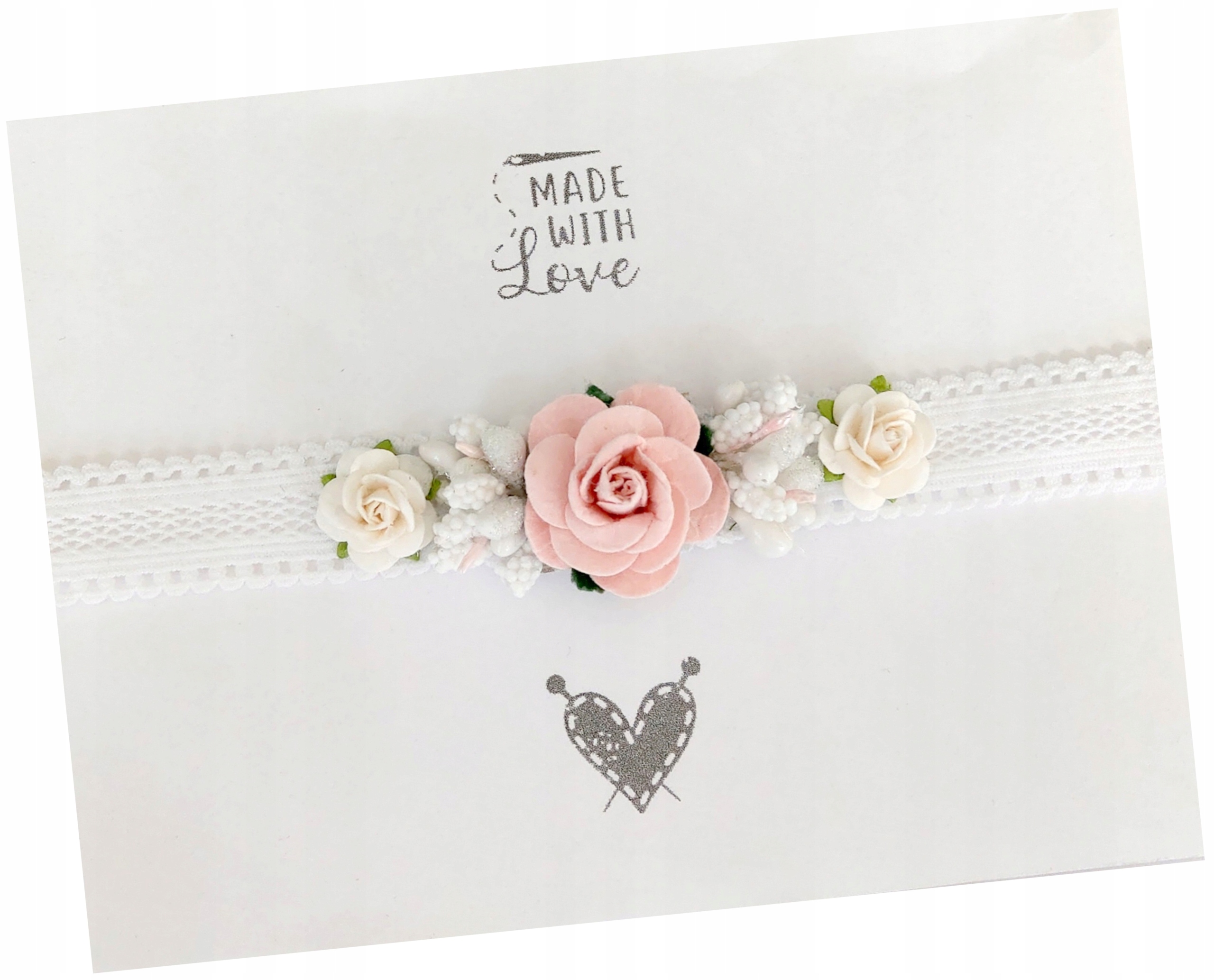 

Opaska wianuszek do chrztu na chrzest sesja roczek