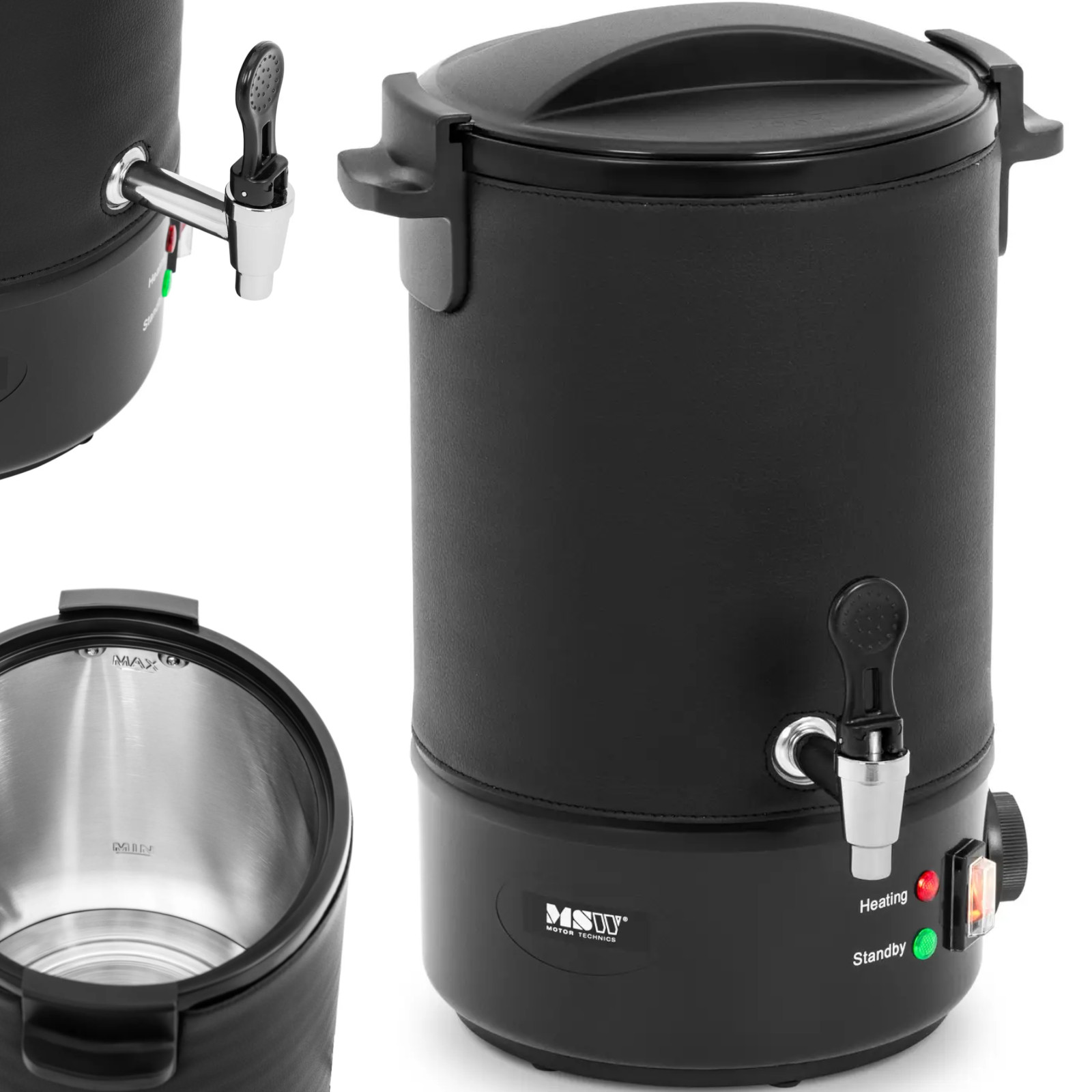 Topiarka do wosku Msw 6.5 l 1500 W 30-110 C stal nierdzewna 28x26.5x37 cm