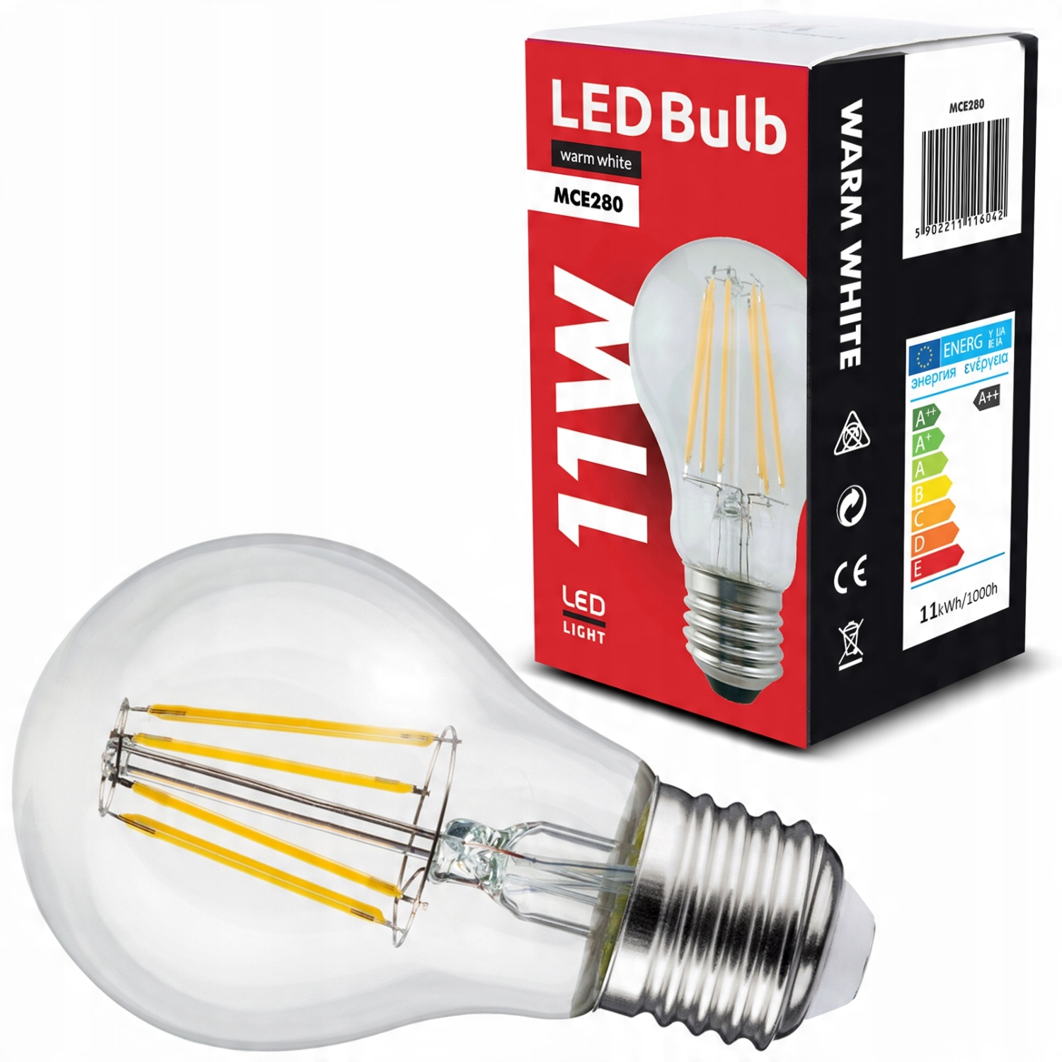 

Żarówka Led E27 11W Filament Edison Retro Ozdobna