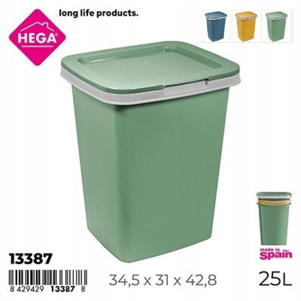 Koš s klapkou 25 l, 1 Ks