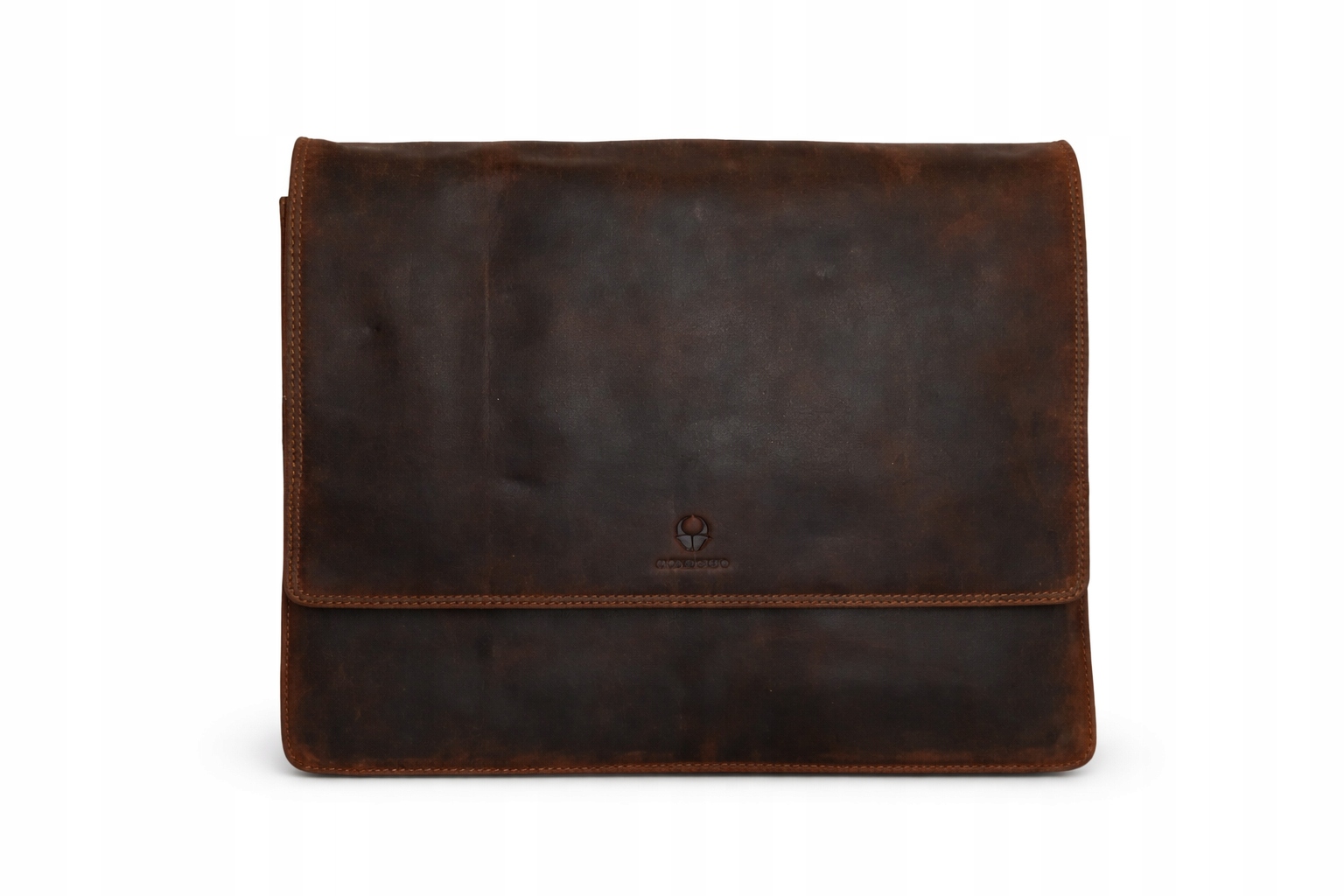 Donbolso Taška Kabelka Přes Rameno, přírodní kůže, hnědá vintage 34 x 32 cm