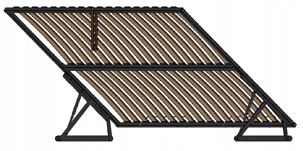 PODNOSZONY STELAŻ RAMA DO ŁÓŻKA 140X200 BOCZNY