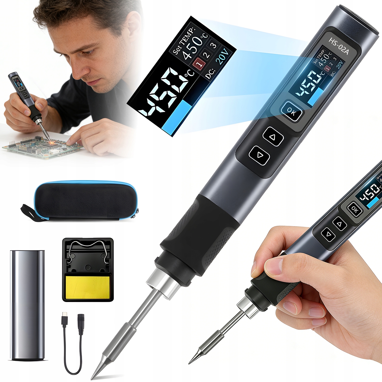 Inteligentní Páječka 100 W Pro Elektronické Součástky