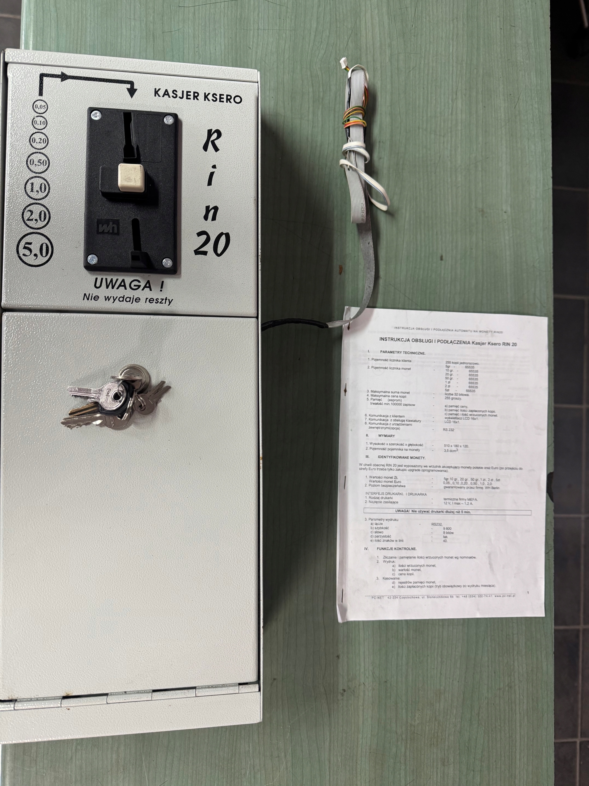 Automat wrzutowy RIN 20